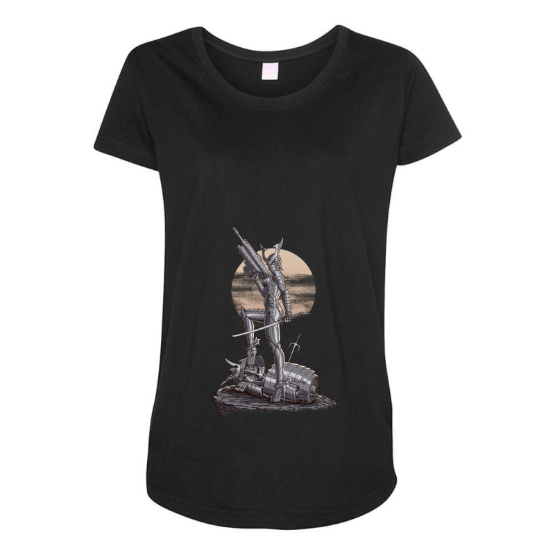 Sexy Ninja Robot Maternity Scoop Neck T-shirt by BRANDONUTCHINSON | Artistshot