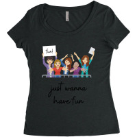 Limited Edition Wanna Have Fun Women's Triblend Scoop T-shirt | Artistshot