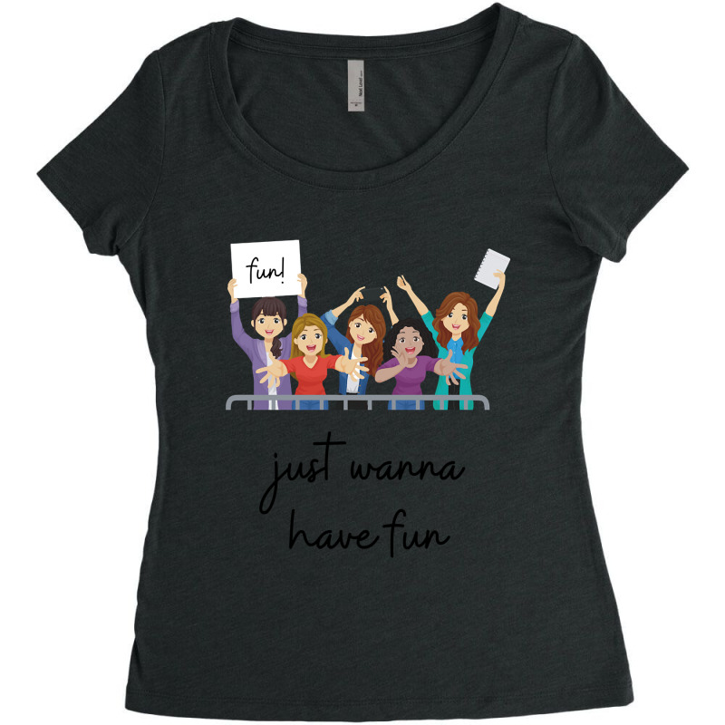 Limited Edition Wanna Have Fun Women's Triblend Scoop T-shirt by webberkyla | Artistshot