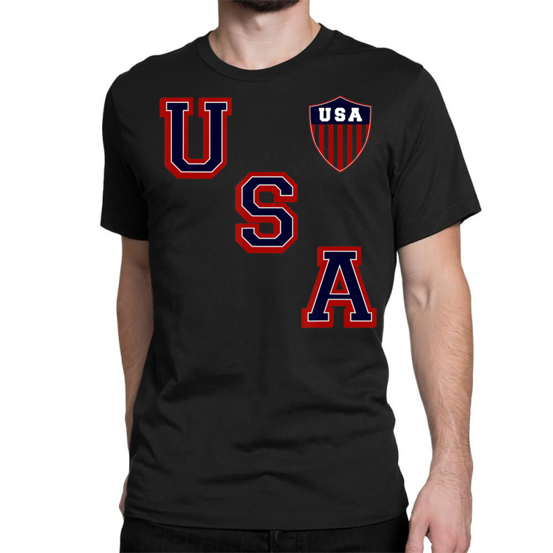 Trending Usa Vintage Hockey 80s Throwback Hockey Jersey Classic T-shirt by haodinhvan1 | Artistshot