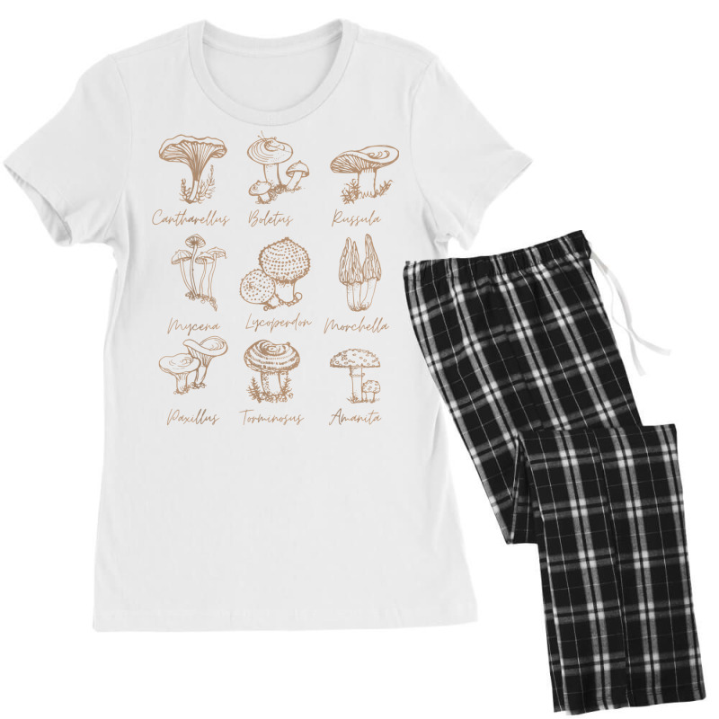 Fungi Mushroom Lover Shirt Mycology Vintage Goth Style T Shirt Women's Pajamas Set by pulsemh | Artistshot