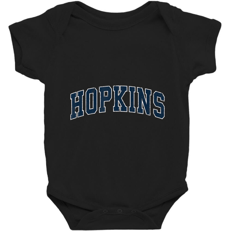 Trending Hopkins Minnesota Mn Vintage Sports Navy Baby Bodysuit | Artistshot