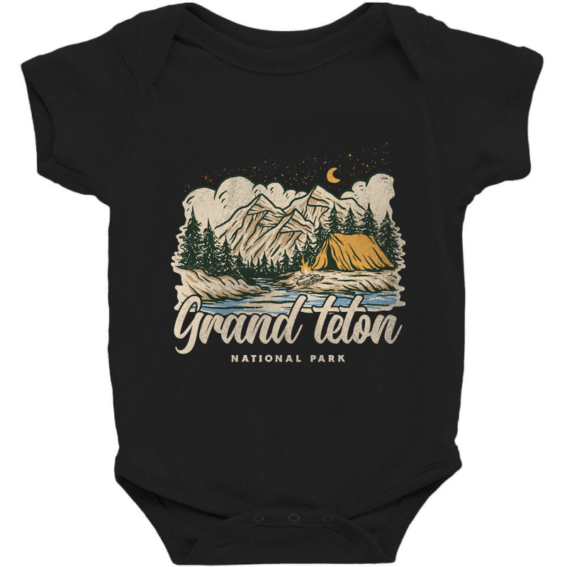 Trending Grand Teton National Park Baby Bodysuit by laurynvanhoose | Artistshot