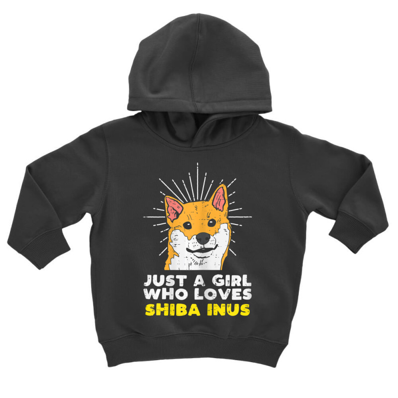 Trending Just A Girl Who Loves Shiba Inus Kawaii Akita Dog Lover Toddler Hoodie by hongquangd | Artistshot