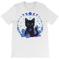 Cute Witchy Black Cat Crystal Alchemy Kawaii Pastel Goth Pullover Hood T-shirt | Artistshot