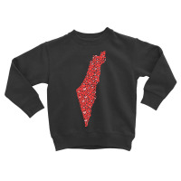 Limited Edition Israel Map Love Toddler Sweatshirt | Artistshot