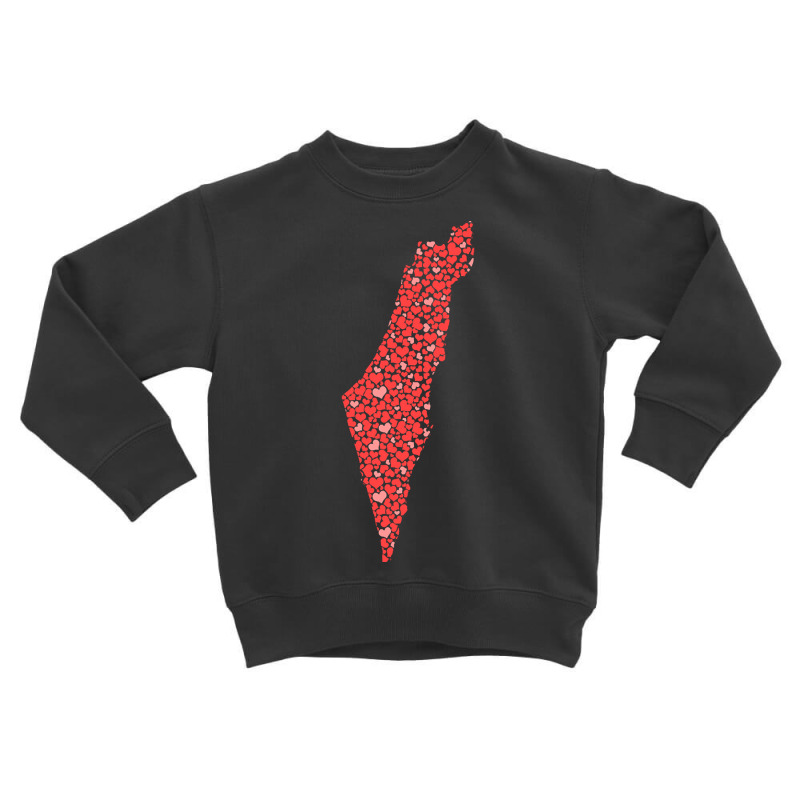 Limited Edition Israel Map Love Toddler Sweatshirt | Artistshot