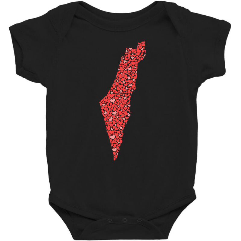 Limited Edition Israel Map Love Baby Bodysuit | Artistshot