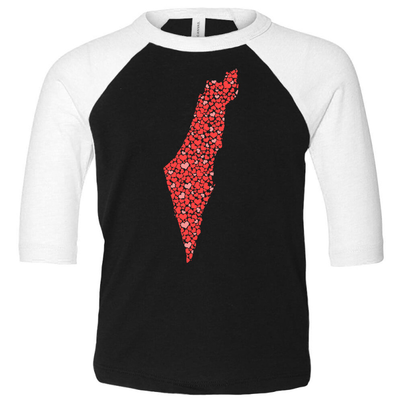 Limited Edition Israel Map Love Toddler 3/4 Sleeve Tee | Artistshot