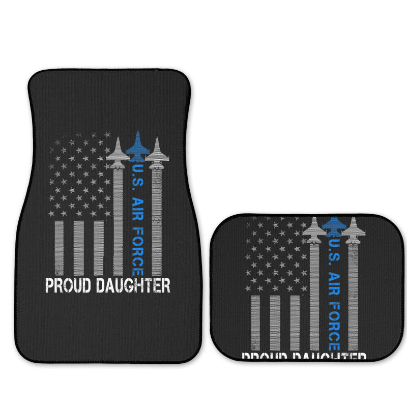 Hot Trend Vintage Proud Daughter Us Air Force Flag Usaf Full Set Car Mats | Artistshot