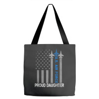 Hot Trend Vintage Proud Daughter Us Air Force Flag Usaf Tote Bags | Artistshot