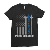 Hot Trend Vintage Proud Daughter Us Air Force Flag Usaf Ladies Fitted T-shirt | Artistshot