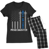 Hot Trend Vintage Proud Daughter Us Air Force Flag Usaf Women's Pajamas Set | Artistshot