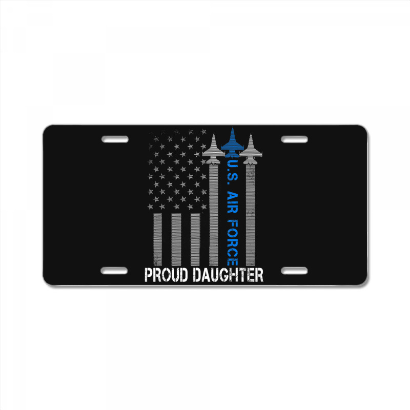 Hot Trend Vintage Proud Daughter Us Air Force Flag Usaf License Plate | Artistshot