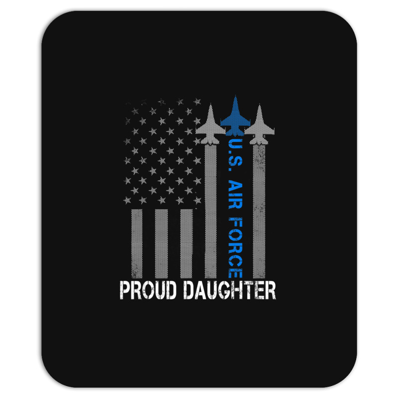 Hot Trend Vintage Proud Daughter Us Air Force Flag Usaf Mousepad | Artistshot