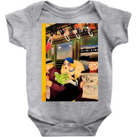 Vintage New Yorker Cover In Train Baby Bodysuit | Artistshot