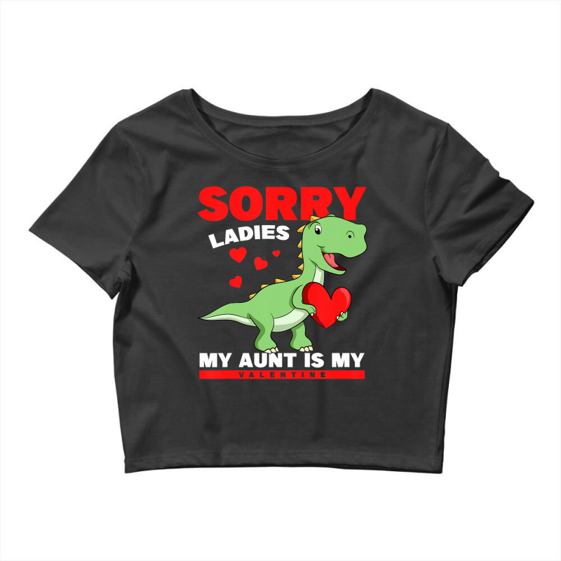 Kids Trex Dino Sorry Ladies My Aunt Is My Valentine Toddler Boys Crop Top by Bradley | Artistshot