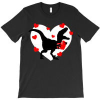 I Steal Hearts T Valentines Day Dinosaur Boys Kid (13) T-shirt | Artistshot