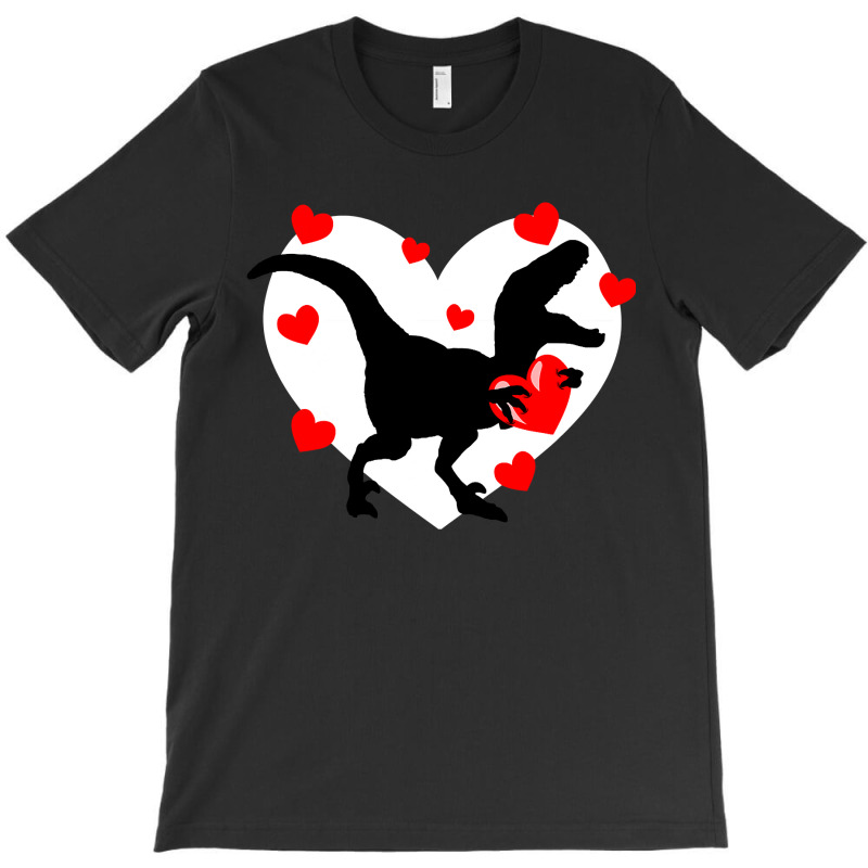 I Steal Hearts T Valentines Day Dinosaur Boys Kid (13) T-shirt | Artistshot