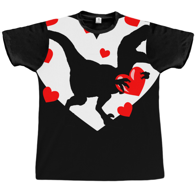 I Steal Hearts T Valentines Day Dinosaur Boys Kid (13) Graphic T-shirt | Artistshot