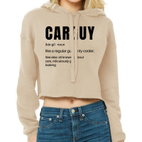 Funny Car Guy Definition Cropped Hoodie | Artistshot