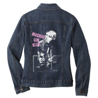 Machine Tv Warp Ladies Denim Jacket | Artistshot