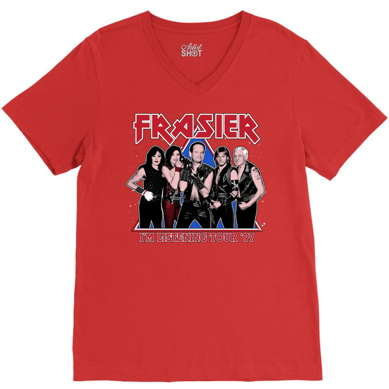 Frasier I Am Listening Tour 97 V-Neck Tee by dherarguberax | Artistshot