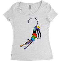 Kaleidoscope Bowdown Women's Triblend Scoop T-shirt | Artistshot