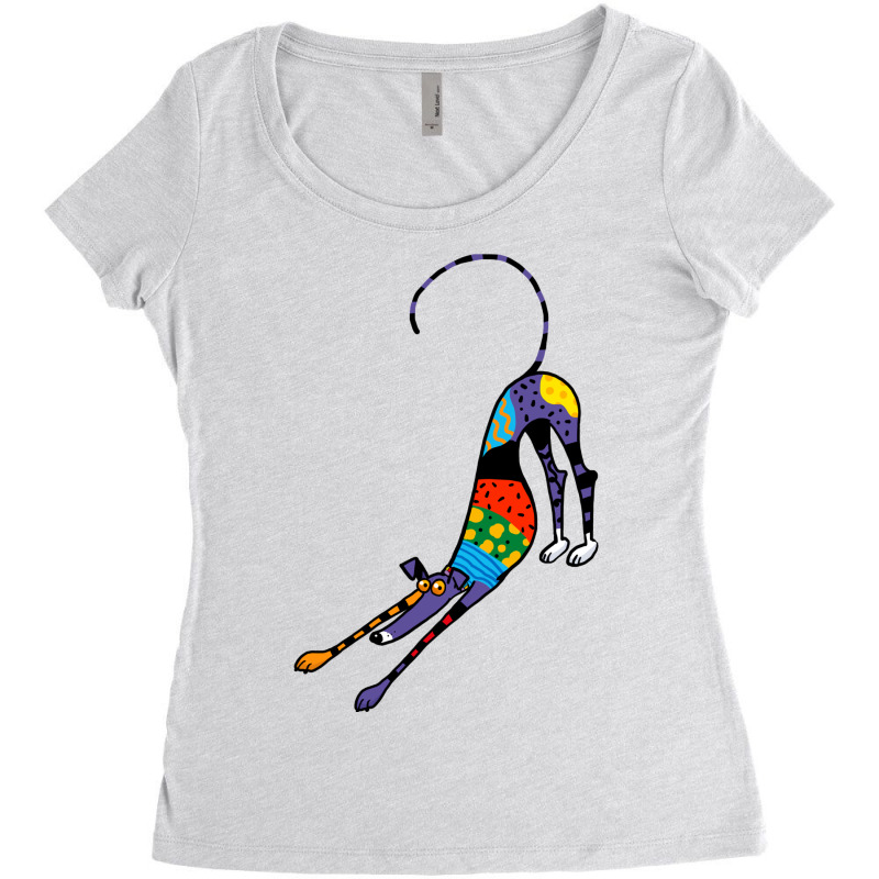 Kaleidoscope Bowdown Women's Triblend Scoop T-shirt by emmaaalmezo | Artistshot