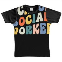 Groovy School Social Worker Coping Skills Back To School T Shirt Graphic Youth T-shirt | Artistshot