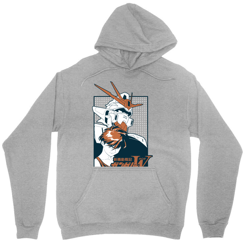 Custom Gundam Wing Unisex Hoodie By Paísdelasmáquinas - Artistshot