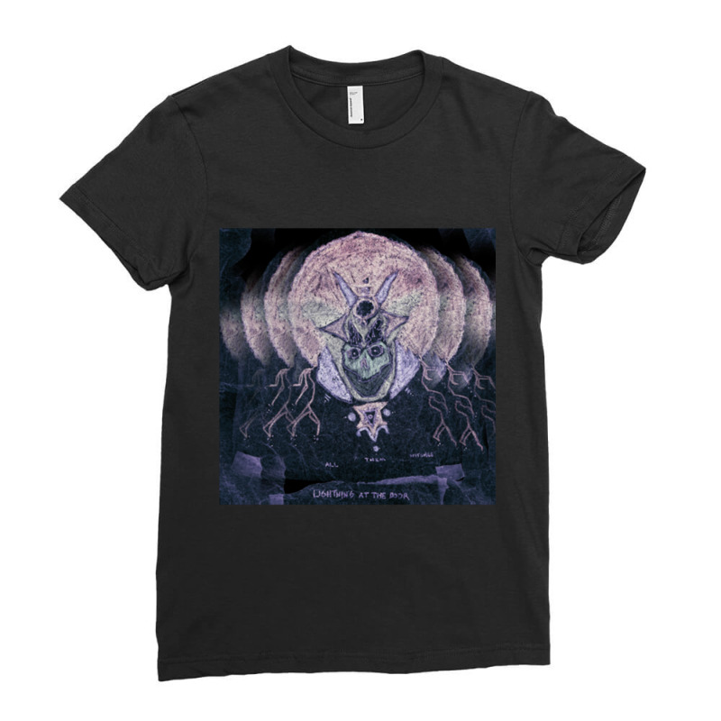 Lightning At The Door Ladies Fitted T-Shirt by CHRISTOPHEANDERS | Artistshot