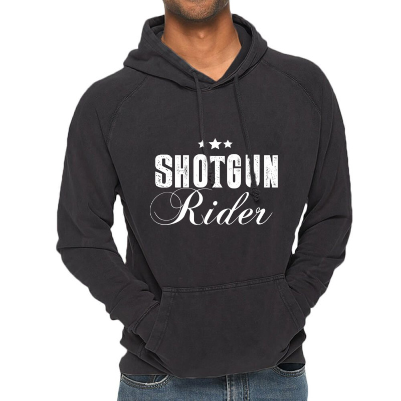 Shotgun Rider Graphic Star Vintage Hoodie | Artistshot