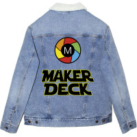 Makerdeck Space Unisex Sherpa-lined Denim Jacket | Artistshot