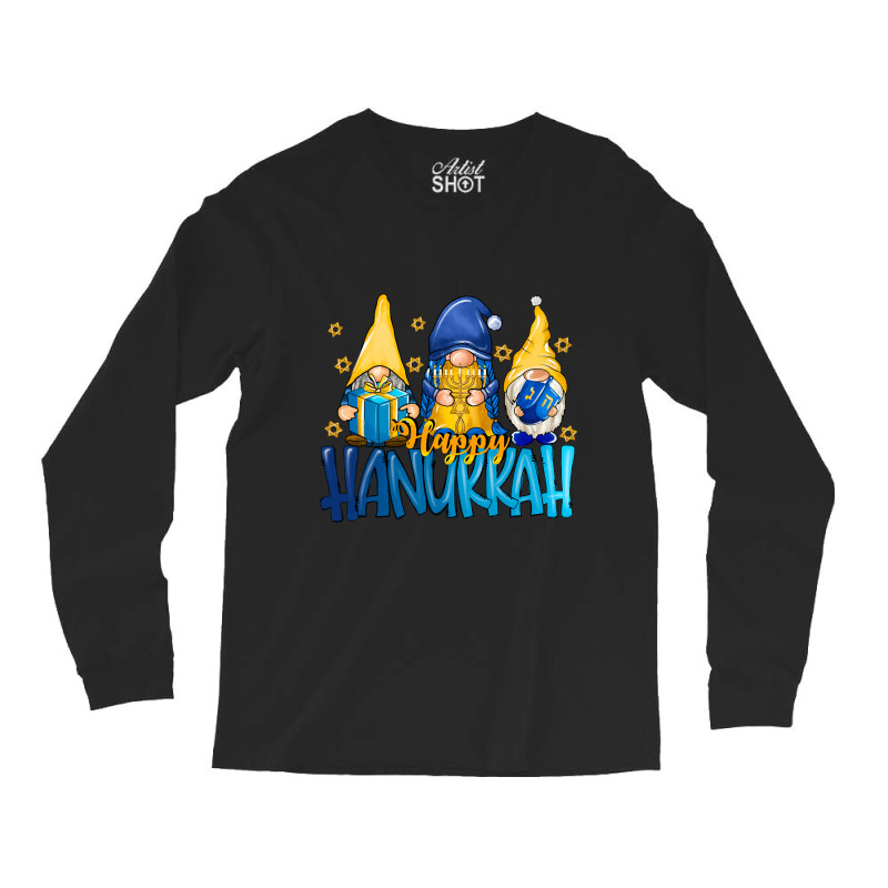 Hot Trend Happy Hanukkah Gnomes Pajamakah Funny Pajama Family Matching Long Sleeve Shirts | Artistshot