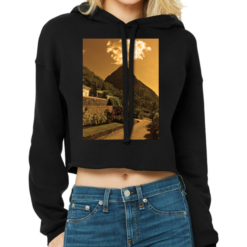 Paradise Cropped Hoodie by blackgoblin100 | Artistshot