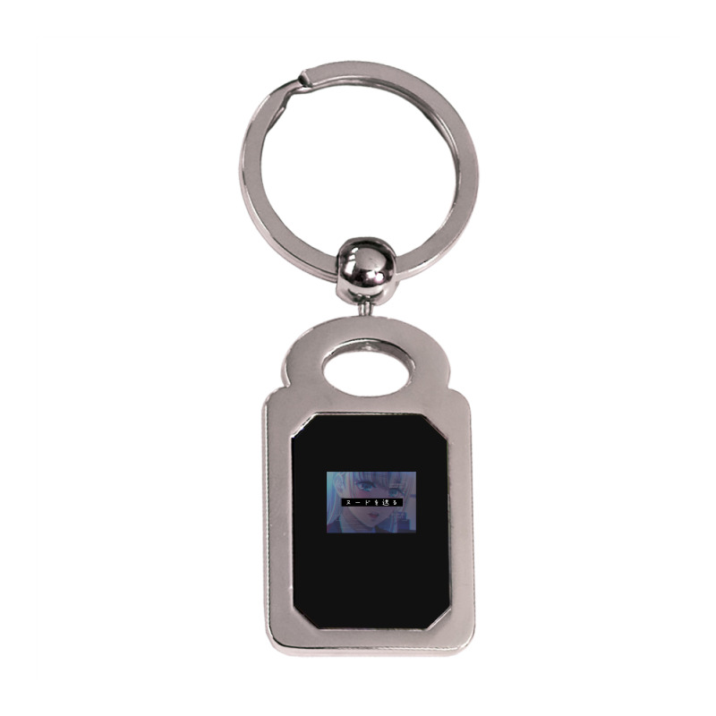 Send Nudes Gambling Addiction Ririka Silver Rectangle Keychain | Artistshot