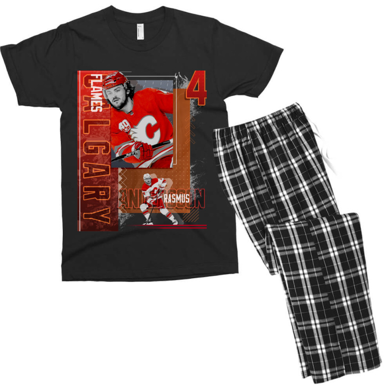 Rasmus Andersson Hockey Paper Poster Flames 2 Men's T-shirt Pajama Set by ArleanKah | Artistshot