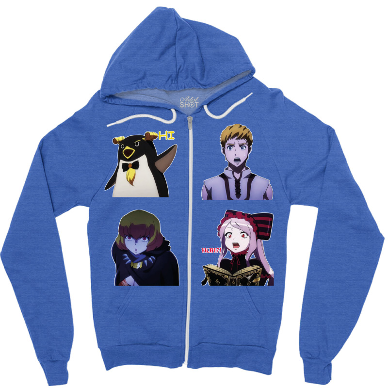 [ Pack ] Overlord Pack 09 Sticker Zipper Hoodie by lyxellseradjq | Artistshot