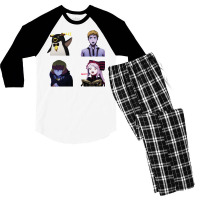 [ Pack ] Overlord Pack 09 Sticker Men's 3/4 Sleeve Pajama Set | Artistshot