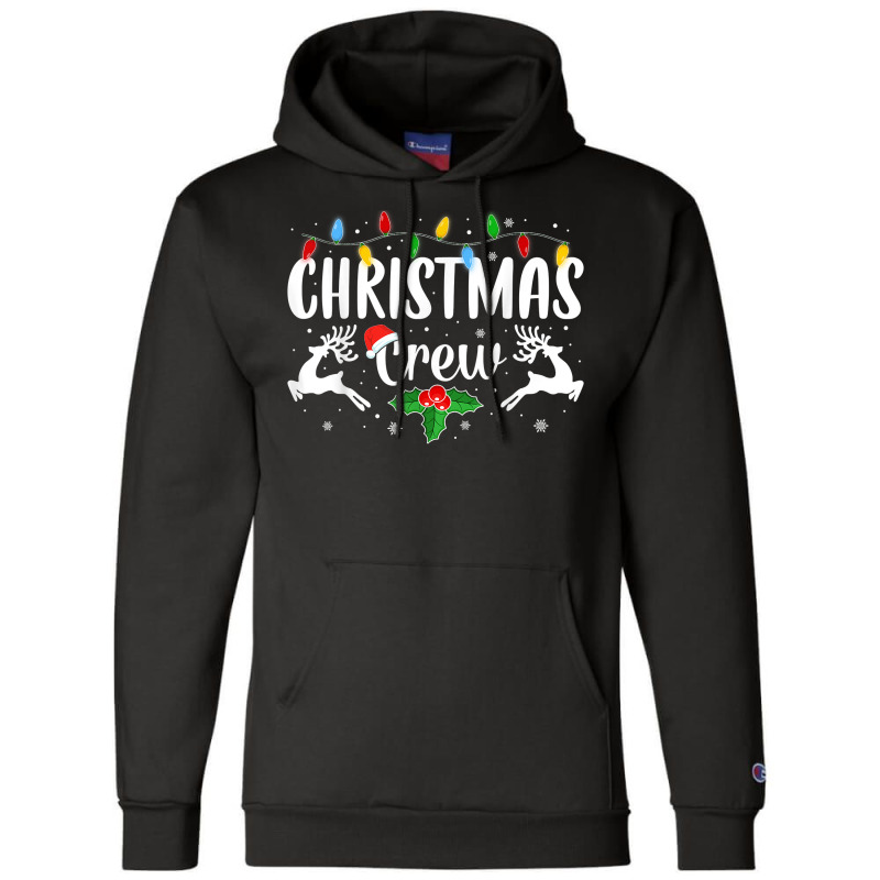 Cute Family Christmas Crew Matching Pajama Gift Lights T Shirt Champion Hoodie by gehnhe | Artistshot