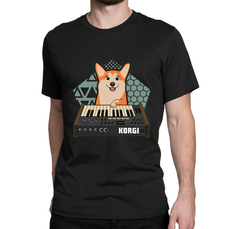 Funny Synthesizer Fan Korgi Corgi Dog Lover Classic T-shirt | Artistshot