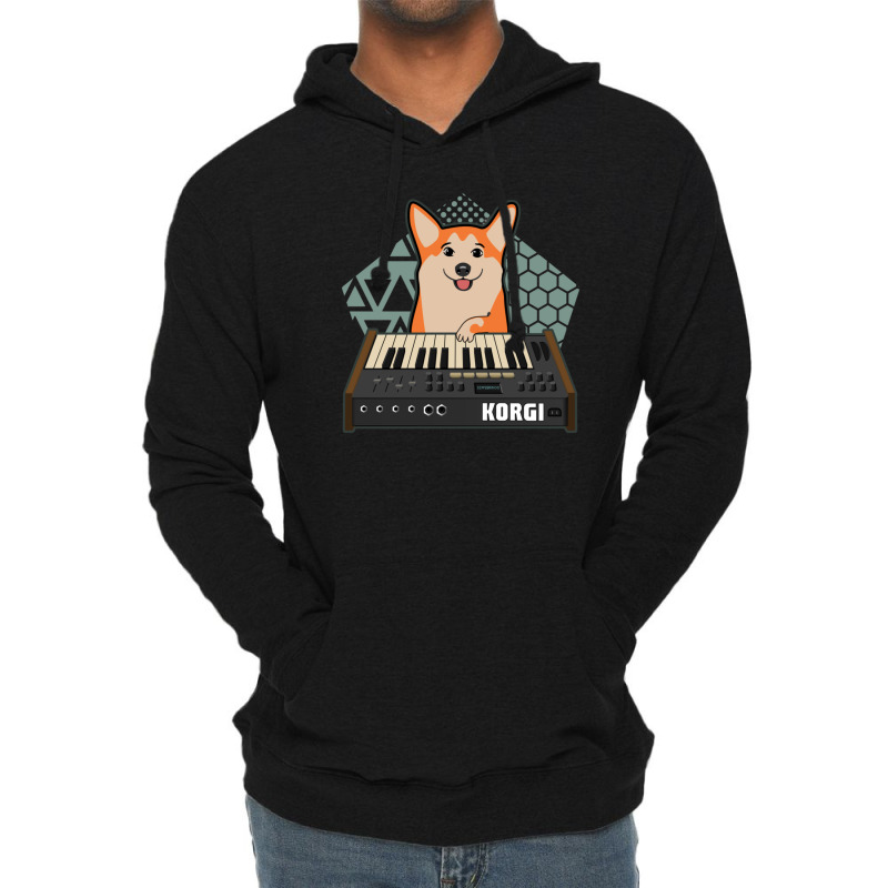 Funny Synthesizer Fan Korgi Corgi Dog Lover Lightweight Hoodie | Artistshot