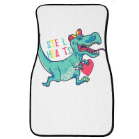 I Steal Hearts T Valentines Day Dinosaur Boys Kid (42) Front Car Mat | Artistshot