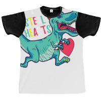 I Steal Hearts T Valentines Day Dinosaur Boys Kid (42) Graphic T-shirt | Artistshot