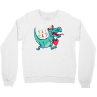 I Steal Hearts T Valentines Day Dinosaur Boys Kid (42) Crewneck Sweatshirt | Artistshot