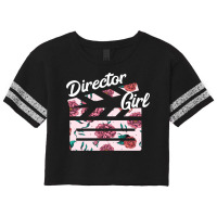 Film Director Girl Clapboard Cinematographer Filmmaker Lover Classic Scorecard Crop Tee | Artistshot