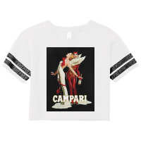 Vintage Campari Italian Bitters Aperitif Angel And Devil Advertisement Scorecard Crop Tee | Artistshot