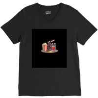 Filmmakers And Film Fans Popcorn Design Sleeveless Vintage Vintage V-neck Tee | Artistshot