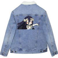 [ Sale ] Albedo Chibi Sticker 7 Unisex Sherpa-lined Denim Jacket | Artistshot